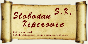 Slobodan Kiperović vizit kartica